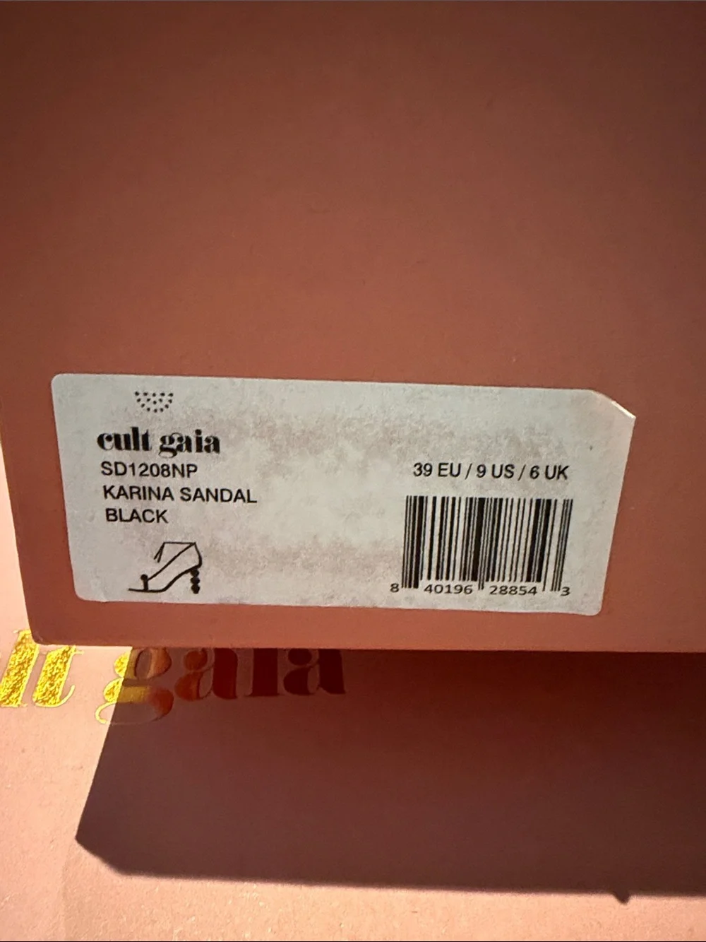 cult gaia Black Beaded Heel Strappy Sandals - Picture 2 of 5